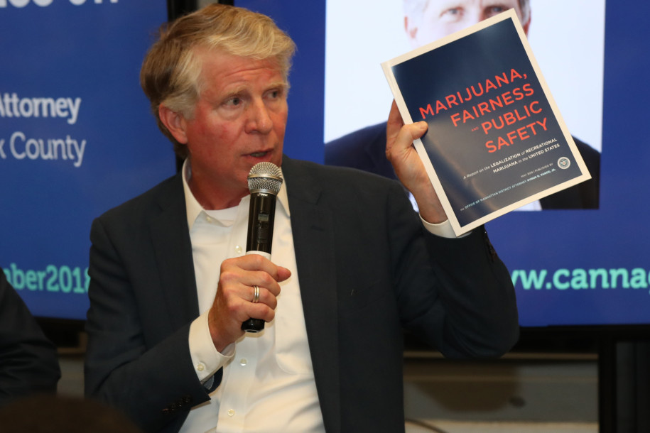 Manhattan DA Speaks At Cannagather NYC