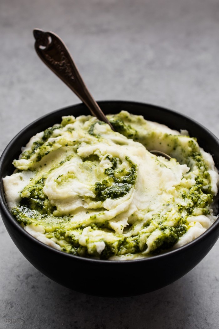 The Ganja Gourmand: Pesto Mashed Potatoes