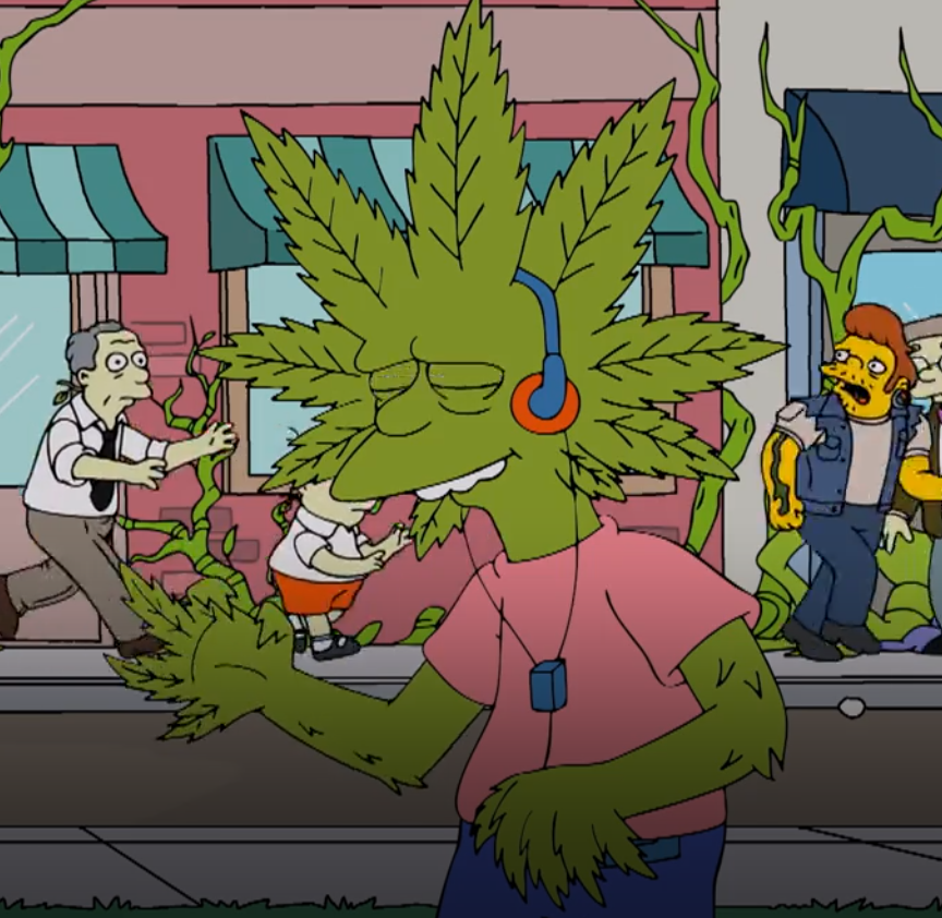 The Simpsons Finally Let Us Know What Otto Would Look Like As A Weed Plant