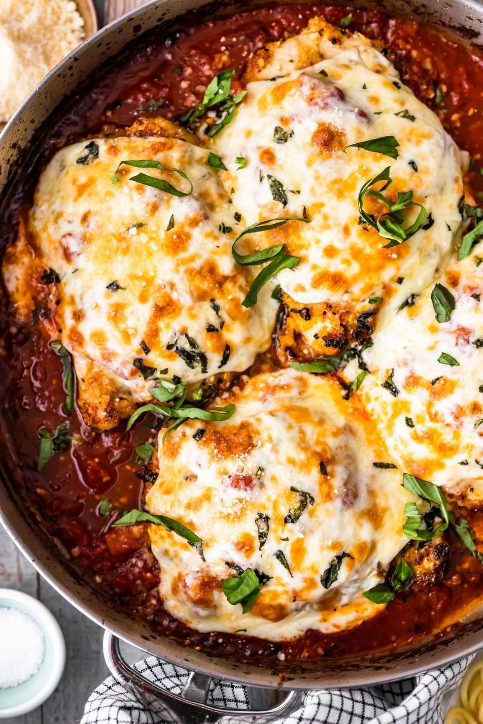 Baked Chicken Parmesan Fresh Out Of The Oven