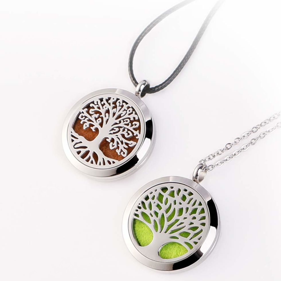 tree of life aromatherapy necklace