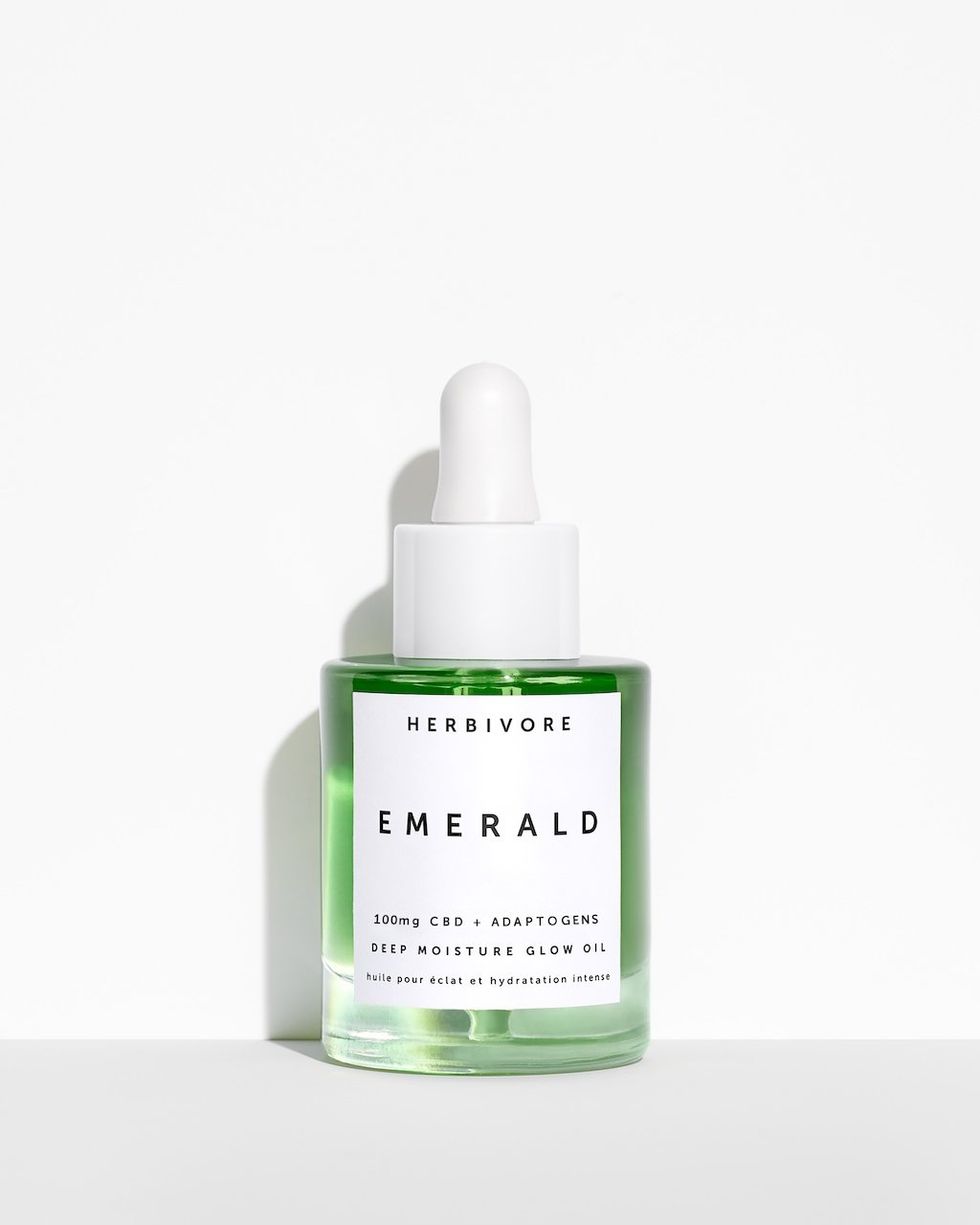 Bottle of Herbivore Emerald CBD Oil