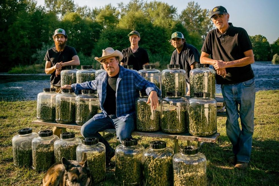 Actor Jim Belushi On Set At Belushi Farms