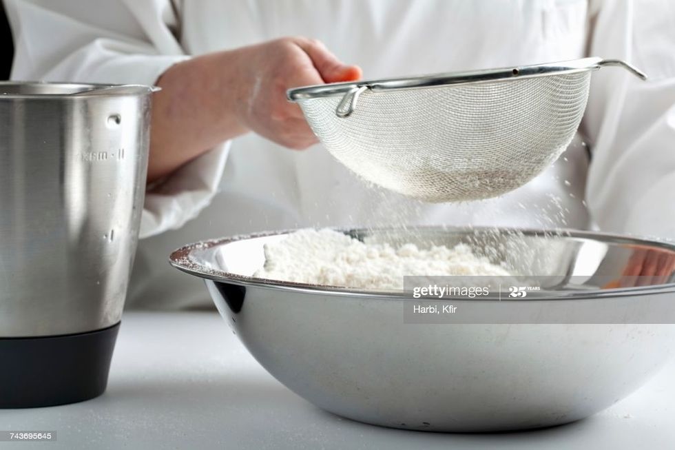 Ingredients In A Mixing Bowl