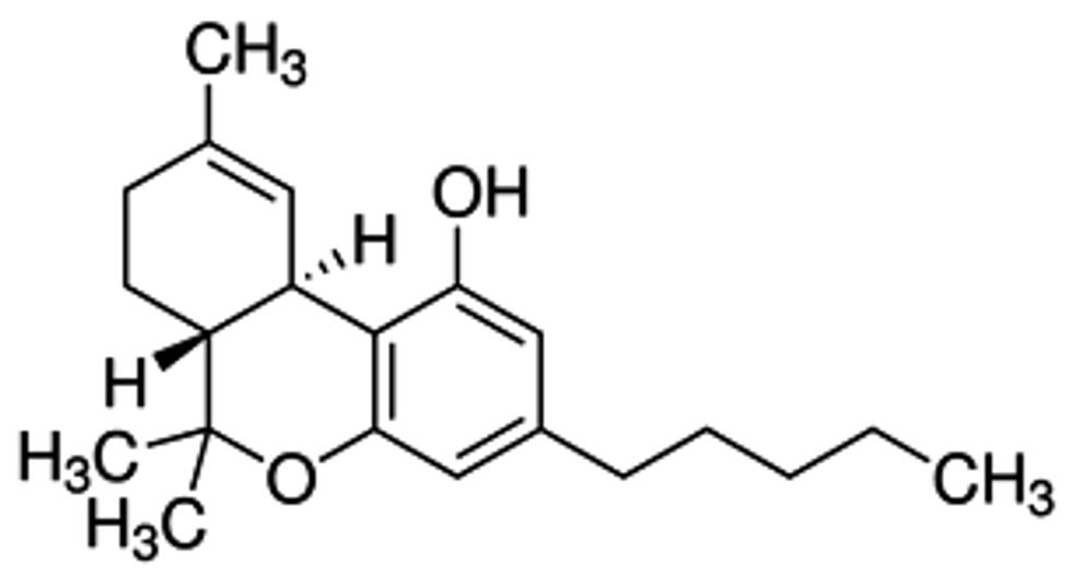 Drawing OF A THC Molecule 